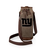 Officially Licensed NFL Picnic Time Waxed Canvas Wine Tote - NY Gia...