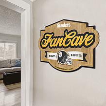 Officially Licensed NFL  Pittsburgh Steelers Fan Cave Sign