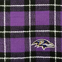 Officially Licensed NFL Plaid Blanket Scarf - Baltimore Ravens