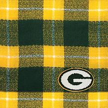 Officially Licensed NFL Plaid Blanket Scarf - Green Bay Packers 