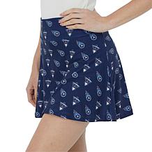Officially Licensed NFL Printed Record Knit Skort by Concepts Sport