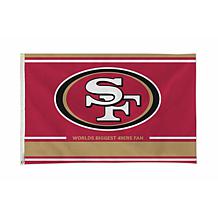 Officially Licensed NFL San Francisco 49ers Personalized Banner Flag