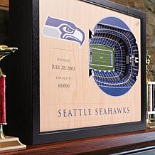 Officially Licensed NFL Seattle Seahawks StadiumView 3D Wall Art