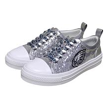 Officially Licensed NFL Sequin Lace-Up Sneakers