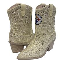 Officially Licensed NFL Team Boot Crystals Boot - 49ers | HSN