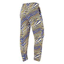 Officially Licensed NFL Unisex Pull-On Zebra-Print Knit Pant by Zubaz
