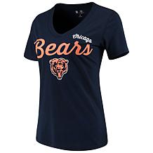 Women's Fanatics Branded White Chicago Bears City Pride V-Neck T-Shirt