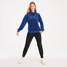 Los Angeles Rams Concepts Sport Women's Mainstream Hooded Long Sleeve V-Neck Top - Royal