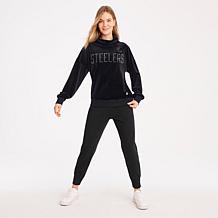 Officially Licensed NFL Women's Heidi Sweatshirt by Tommy Hilfiger - Steelers