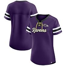 Officially Licensed NFL Women's Original Lace-Up T-Shirt, Ravens