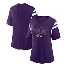 Men's Fanatics Branded Heathered Purple Baltimore Ravens End Around Tri-Blend T-Shirt