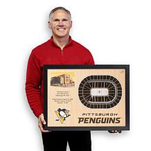 Officially Licensed NHL 25-Layer 3-D Wall Art - Pittsburgh Penguins