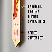 Officially Licensed NHL 6" x 19" 3D Stadium Banner - Detroit Red Wi...