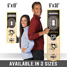Officially Licensed NHL 6 x 19 3D Stadium Banner - Pittsburgh Penguins