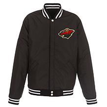 Officially Licensed NHL Minnesota Wild Unisex Fleece Leather Jacket