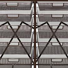Origami 10-Drawer Rolling Cart with Wood Top