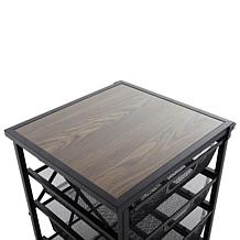 Origami 5-Drawer Cart with Wooden Top