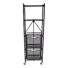 Origami Slim Pantry Rack with Drawers
