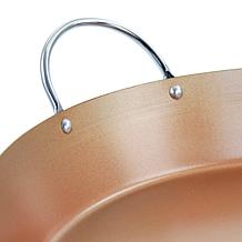 Oster Stonefire Carbon Steel Nonstick 16" Paella Pan, Copper