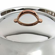 Ouro Gold 3pc 18/10 SS Steamer Set, SS Lids, Rose Gold Handles