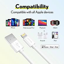 Overtime Apple MFi-Certified 4', 6' & 10' Lightning to USB Cables