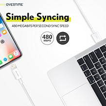 Overtime iPhone 20W Charging Bundle w/ 6ft Lightning To USBC Cable