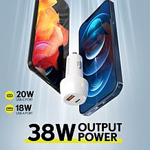 Overtime iPhone Charging Set: Fast Charge 20W/18W Car & Home Kit
