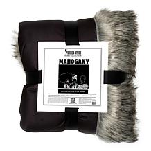Pardon My Fro 50" x 60" Mahogany Black Faux Fur Throw