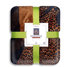 Pardon My Fro Goddess 50" x 60" Fleece to Sherpa Throw