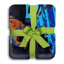 Pardon My Fro Oliver 50" x 60" Fleece to Sherpa Throw