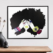 Pardon My Fro Shanell 16" x 20" Framed Printed Canvas