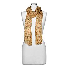 Patricia Nash 74" x 25" Printed Fringe Scarf