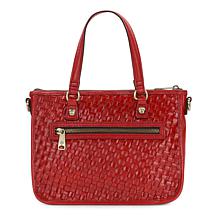 Patricia Nash Brenna Woven Leather Satchel