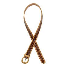 Patricia Nash Calais Floral Design Tooled Leather Belt