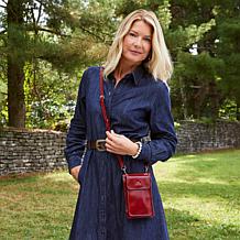 Patricia Nash Chiavella Leather Phone Crossbody Wallet