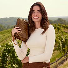 Patricia Nash Civo Woven Leather Crossbody Bag