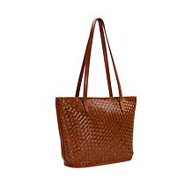 Patricia Nash Emmie Leather Satchel Top Zip Tote Bag