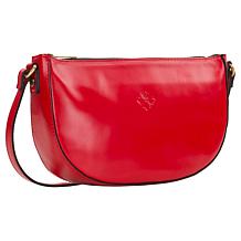 Patricia Nash Melanie Leather Crescent Hobo Crossbody Bag