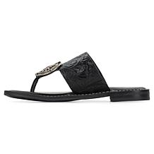Patricia Nash Niki Leather Compass Medallion Sandal