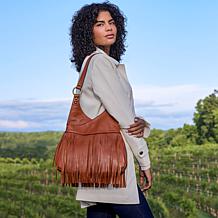 Patricia Nash Pienza Leather Fringe Satchel