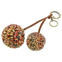 Patricia Nash Pom Pom Key Fob
