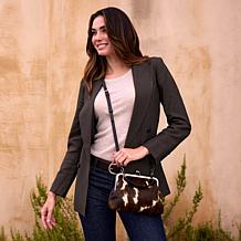 Patricia Nash Vione Cavalino Haircalf Leather Frame Bag