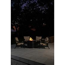 Perissa Woven Round Aluminum LPG Fire Pit