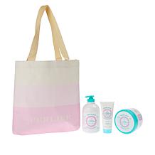Perlier 3-piece White Almond Kit with Tote Bag