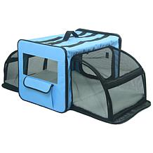 Pet Life Extra-Large Expandable Collapsible Travel Pet Dog Crate