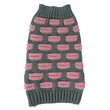Pet Life Fashion Weaved Designer Ribbed Turtle Neck Dog Sweater