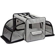 Pet Life Large Expandable Collapsible Travel Pet Dog Crate