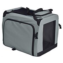 Pet Life Large Soft Folding Collapsible Expandable Pet Dog Crate