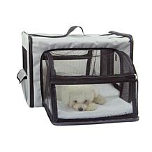 Pet Life Medium Expandable Collapsible Travel Pet Dog Crate