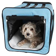Pet Life Medium Expandable Collapsible Travel Pet Dog Crate